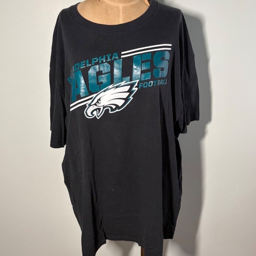 Philadelphia Eagles Football Shirt Mens 2XL Black NFL Graphic Tee
